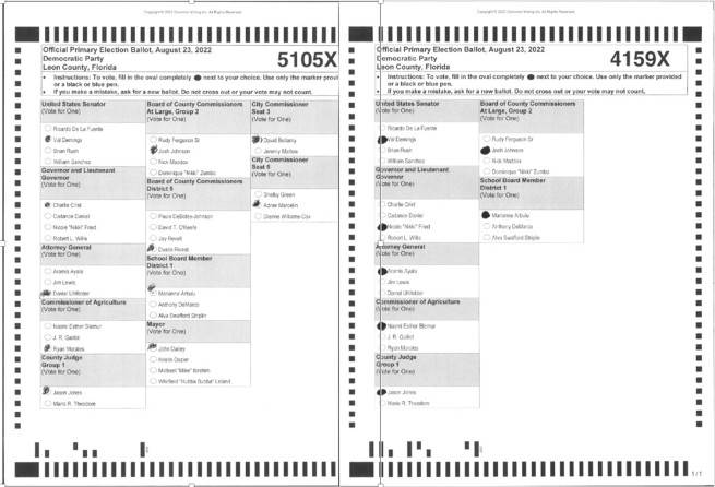 Example Ballots